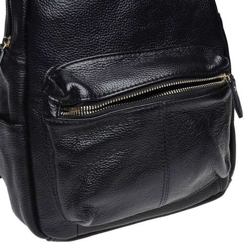 Женский рюкзак Keizer черный (K1339-black): Фактура Матовая, Зернистая