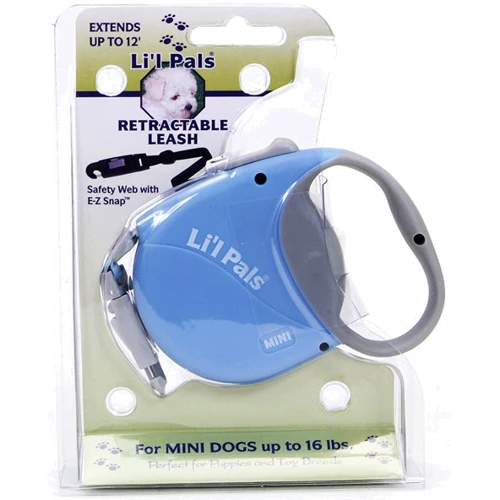 Поводок-рулетка Power Walker Lit'l Pals Mini 3.6 м Голубой (76484089756)
