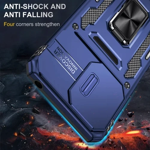 Чохол для телефона Mobile Case Camshield Army Ring Navy для Xiaomi Redmi 13C / Poco C65: Сумісність Xiaomi Redmi 13C / Poco C65