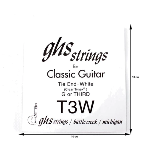 Струна для гитар Струна третья для классической гитары GHS Strings T3W Single String Classic: Тип Струна