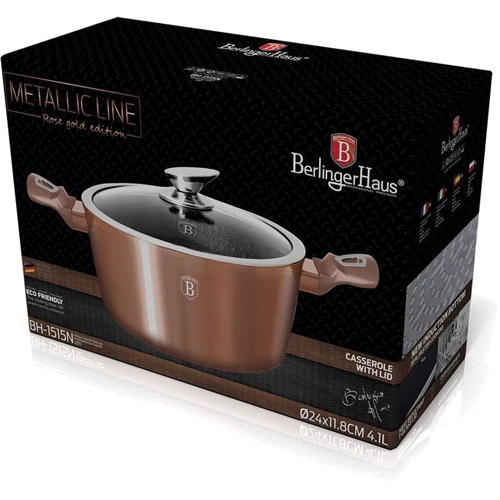 Кастрюля Berlinger Haus Rose Gold 4.1 л (1515N-BH): Тип Традиционная
