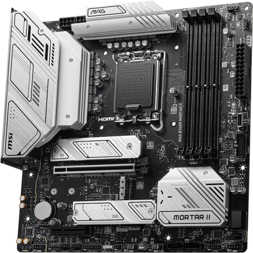 MSI MAG B760M MORTAR II: Оперативная память 4xDDR5 7800+ МГц, до 256 ГБ