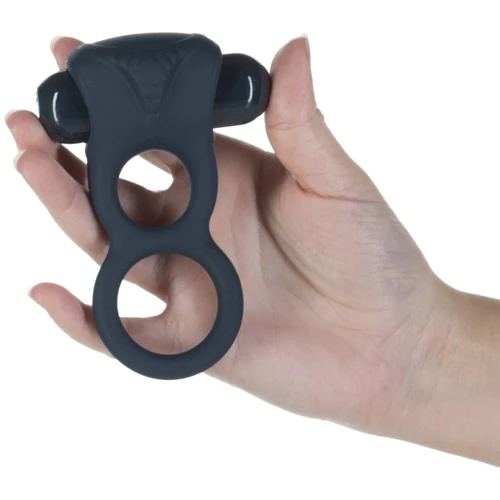 Двойное эрекционное кольцо с вибрацией LUX Active -Triad - Vibrating Dual Cock Ring, пульт ДУ