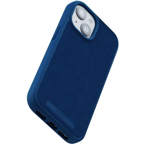 Чехол для iPhone Njord Suede MagSafe Case Navy Blue (NA54SU01) for iPhone 15 Pro Max фото 6