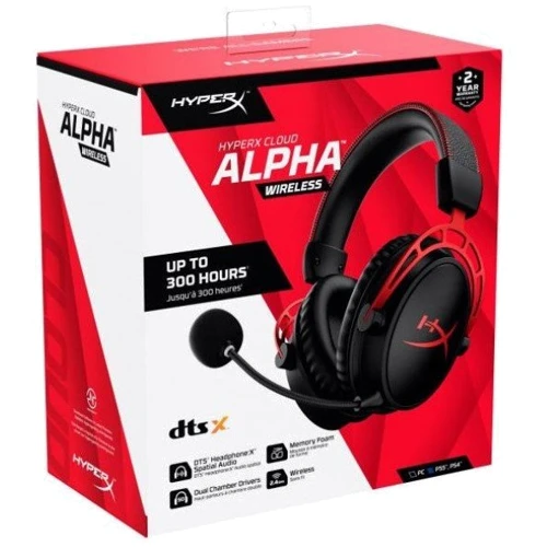 Навушники HyperX Cloud Alpha Wireless Black (4P5D4AA): Опір навушників (Ом) 62