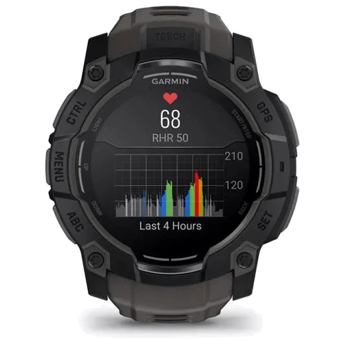 Смарт-часы Garmin Instinct 3 AMOLED 50mm Black with Charcoal Band (010-03020-00): Стандарт защиты 10 ATM
