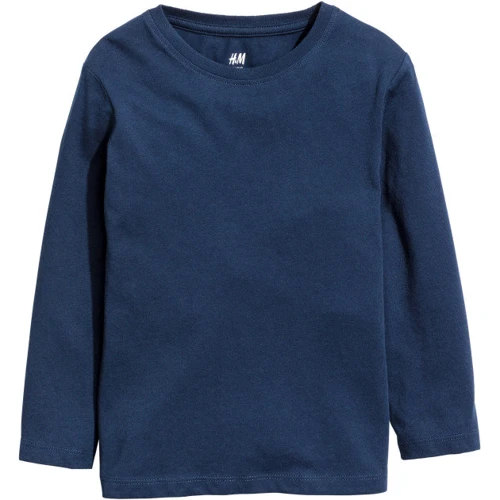 Лонгслів H & M в1990195 134-140 см темно-синій
