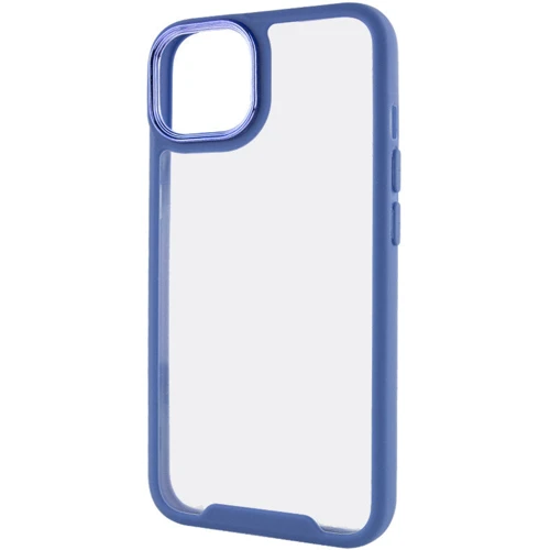 Чехол для iPhone Epik TPU+PC Lyon Case Blue for iPhone 14 Plus: Материалы поликарбонат и полиуретан
