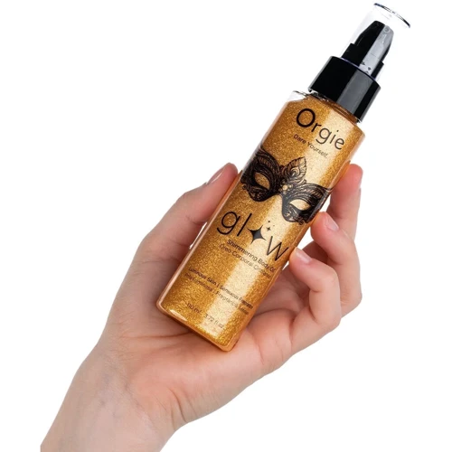 Олія-шимер для тіла Orgie – Glow Shimmering Body Oil (110 мл), чуттєвий аромат, зволоження