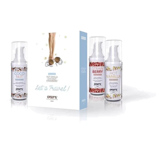 Распродажа! Набор разогревающих массажных масел EXSENS Lets Travel (3х30 мл) (срок годности 04.2021): Тип Набор