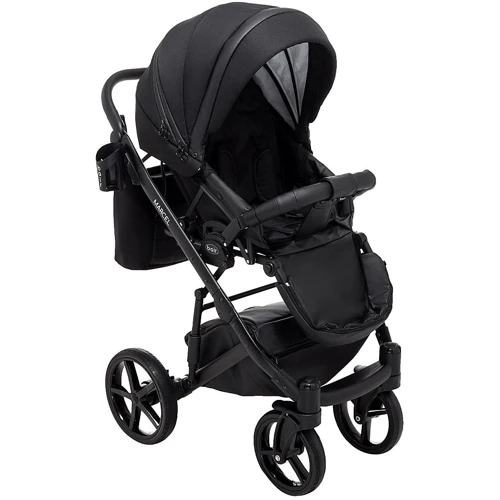Коляска 2 в 1 Bair Marcel Soft BM-452 чорний: Ширина шасі 60