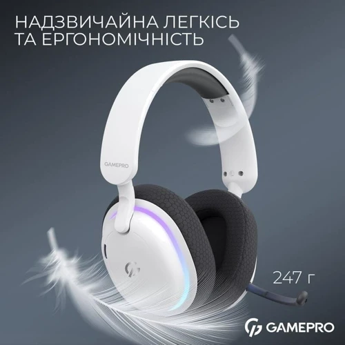 Наушники GamePro Asgard Bragi RGB White (HSW250W) фото 13