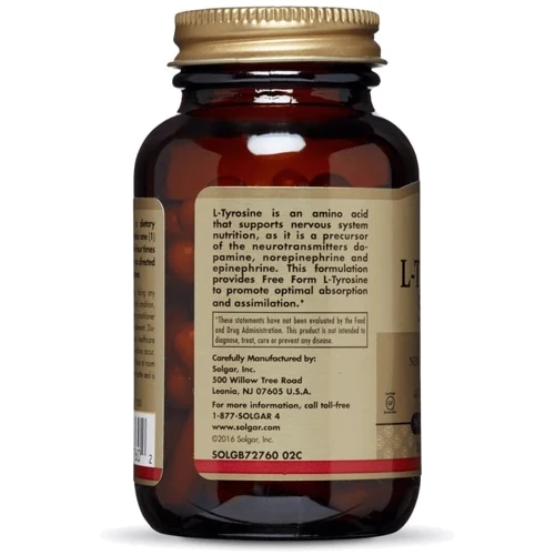 Solgar L-Tyrosine 500 mg 100 Veggie Caps: Форма випуску капсули