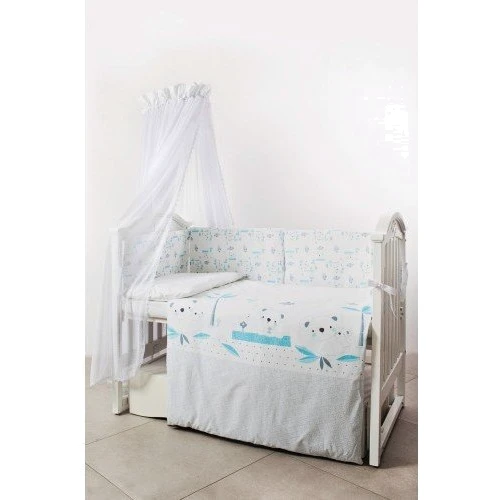 Постельный комплект 6 эл. Twins Eco Line New 4091-E-024, Koala mint, мятный