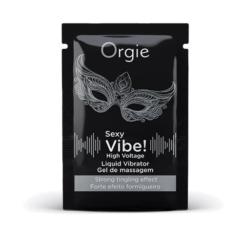 Пробник Жидкий вибратор Orgie Sexy Vibe! High Voltage, 2 мл, эффект мурашек + очень мощная вибрация
