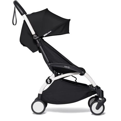 Прогулочная коляска BABYZEN YOYO² Plus 6+ (капюшон, матрасик) Black/Черный (белая рама) фото 7