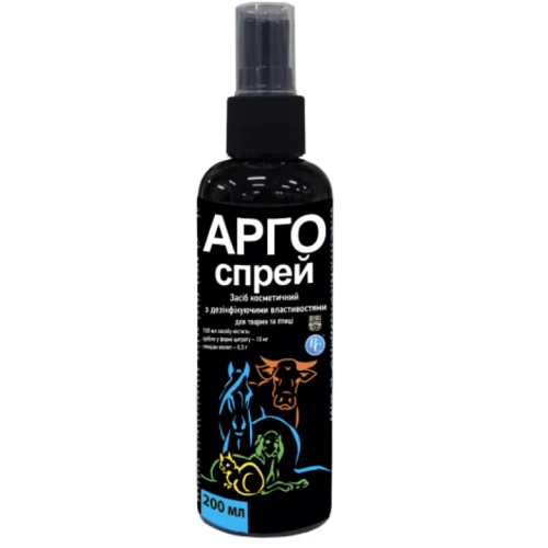 

Арго-спрей Ветсинтез антибактериальный для заживления ран 200 мл (4820138346940)