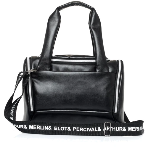 Жіноча спортивна сумка Sambag Vogue SQH чорна (90024002): Застібка Молния