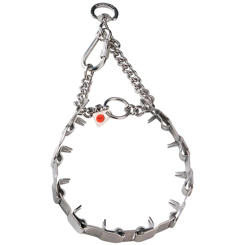 Ошейник-удавка для собак Sprenger Neck-Tech Sport пластинчатый с цилиндрическим карабином нержавеющая сталь 48 см (39701)