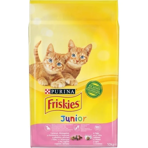 Сухий корм для кошенят Friskies Junior з куркою, молоком та овочами 10 кг (5997204512413): Вік Котята