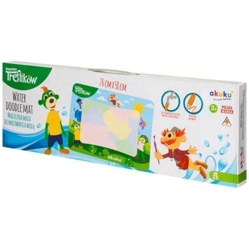 Коврик Akuku The Treflik Family для рисования водой (A0638): Возраст от 3-х лет