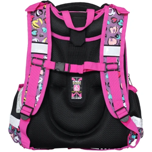 Ранец-рюкзак CLASS SchoolCase Meow 39х28х21 см (2412C): Корпус рюкзака Каркасный