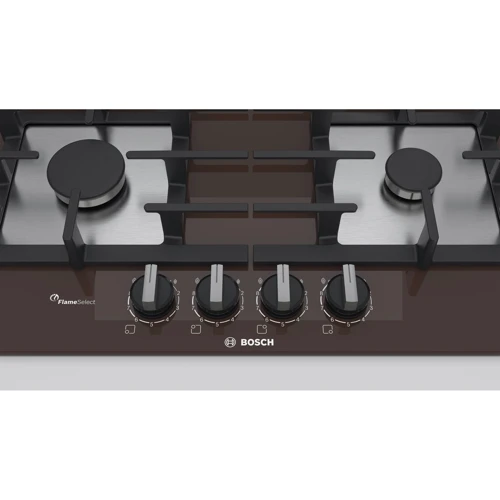 Варочная поверхность газовая Bosch PPP6A4B90R: Количество конфорок 4