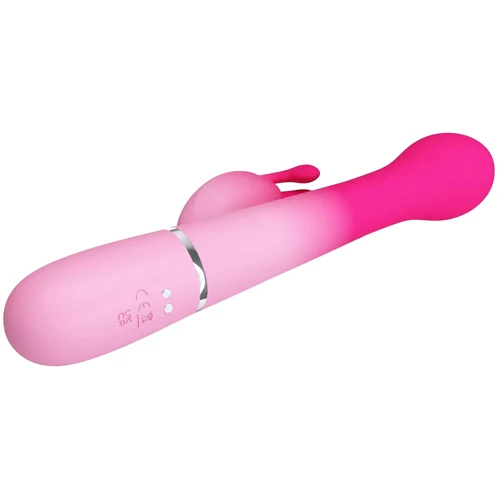 Вібратор з ротацією та поштовхами LYBAILE Pretty Love Dejon Pink (BW-500014-4)