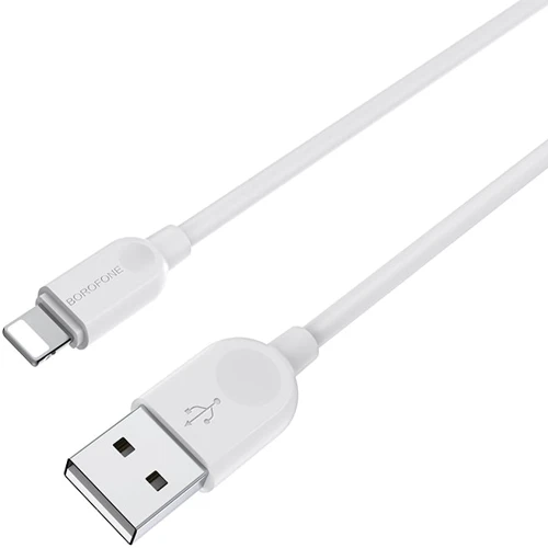 Кабель Borofone USB Cable to Lightning 1m White (BX14): Тип USB-C - Lightning