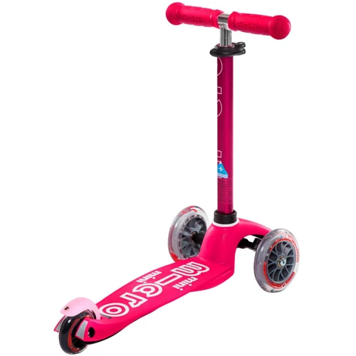 Самокат MICRO Mini 3in1 Deluxe Plus – Розовый (до 50 kg, до 20 kg с сидением, 3-х кол.) MMD079: Количество колес 3