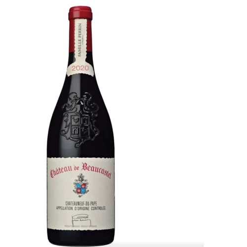 Вино Famille Perrin Chateauneuf-du-Pape Rouge Chateau de Beaucastel 2020 червоне сухе 0.375 л (BWR8308)
