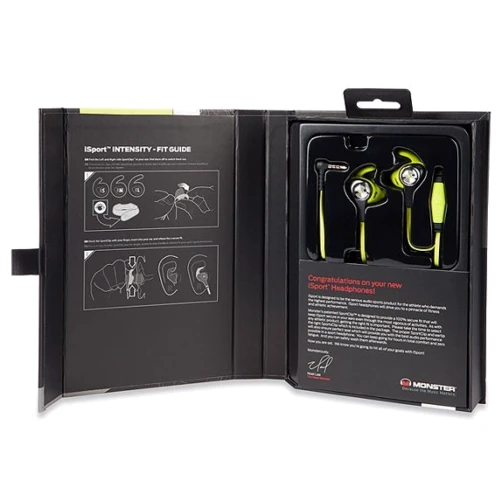 Наушники Monster iSport Intensity In-Ear Headphones Apple ControlTalk Intensity Green фото 6
