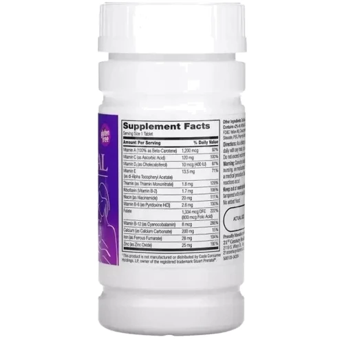 21st Century PreNatal with Folic Acid Витаминно-минеральный комплекс для беременных и кормящих с фолиевой кислотой 60 таблеток: Тип Мультивитамины