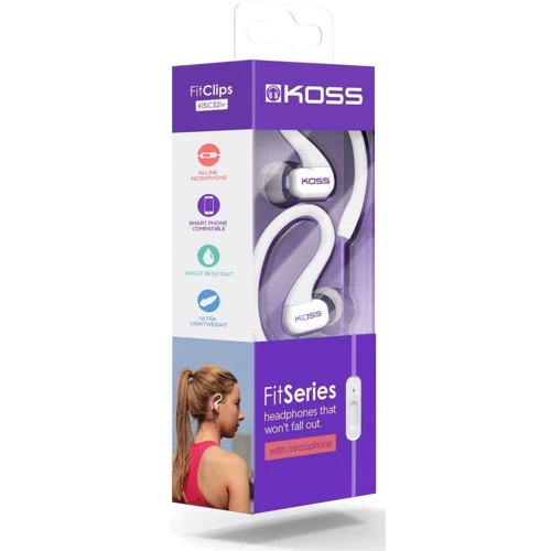 Наушники Koss KSC32iV Fit Mic Violet (195075.101): Тип конструкции вакуумные