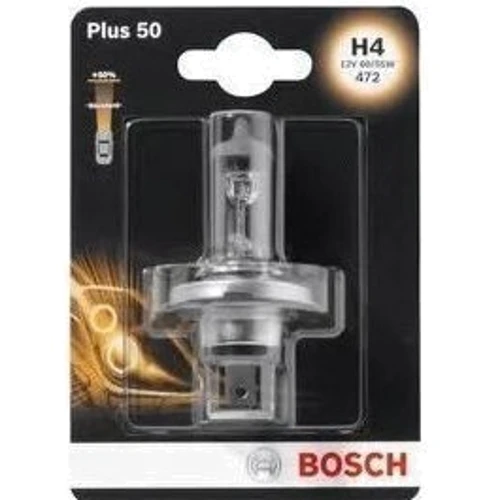 Галогенная автолампа Bosch H4 Plus 60 12V 60/55W (1987301040)