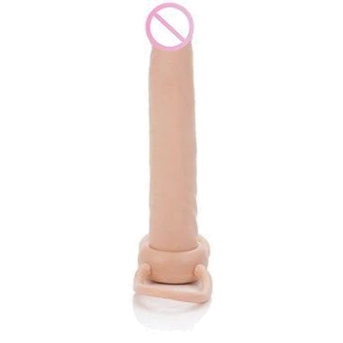 Насадка для двойного проникновения Accommodator Dual Penetrators, 15.5x3 см, телесный