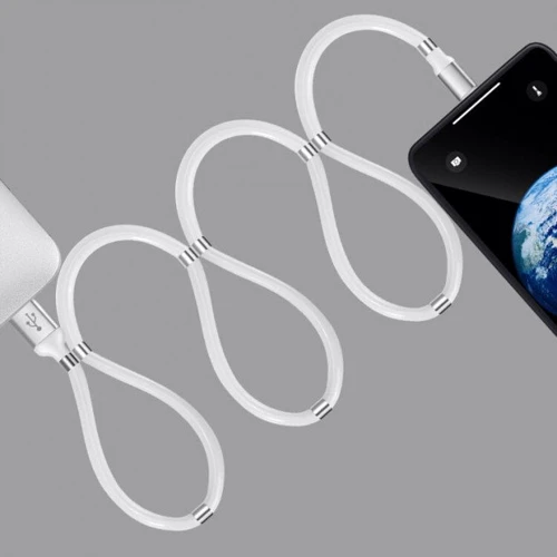 Кабель SuperCalla USB Cable to USB-C magnetic White 0.9m фото 8