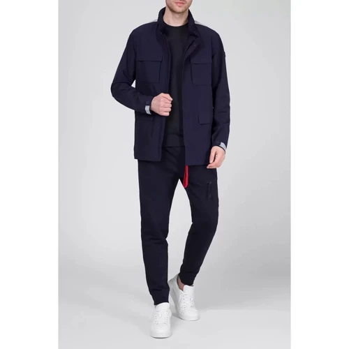 Вітровка CMP Man Mid Jacket (30Z5507-N943) 48 темно-синя демісезон з капюшоном: Довжина рукава Довгий