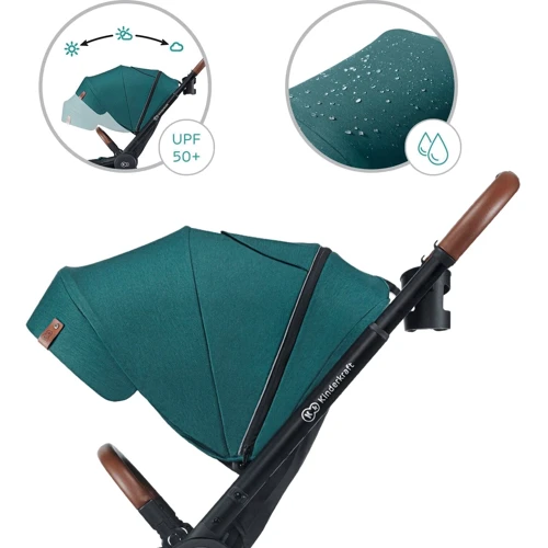 Универсальная коляска 2 в 1 Kinderkraft Evolution Cocoon Midnight Green (KKWEVCOGBL2000) фото 14