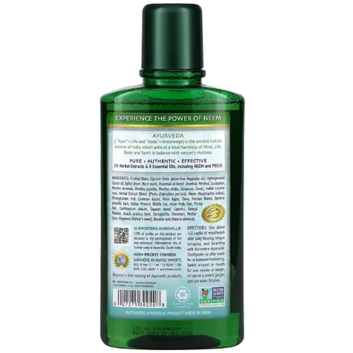 Auromere Ayurvedic Mouthwash Аюрведичний ополіскувач для ротової порожнини 473 ml: Призначення Очищение