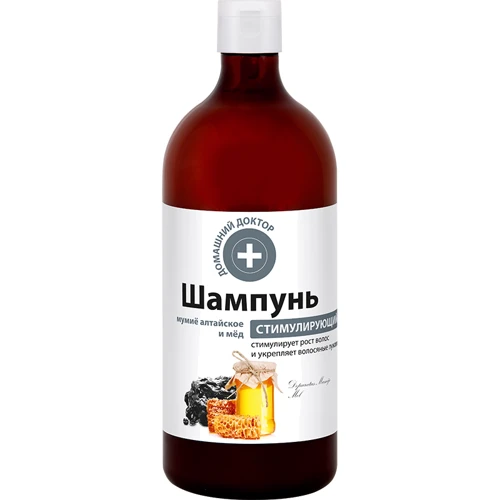 Домашний Доктор Шампунь мумие алтайское и мед 1000 ml