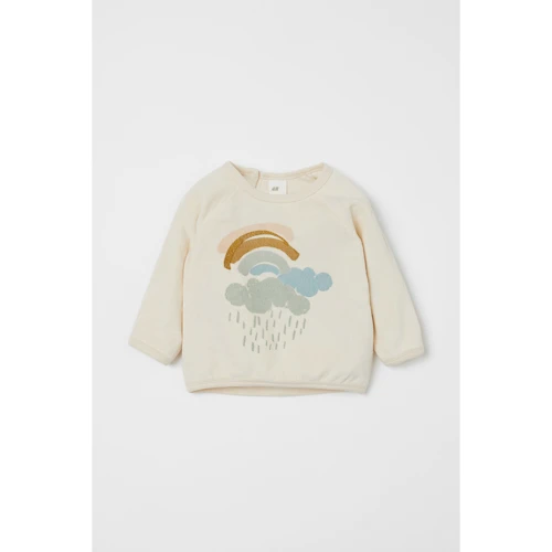 Реглан H&M 7133831 74 см бежевый