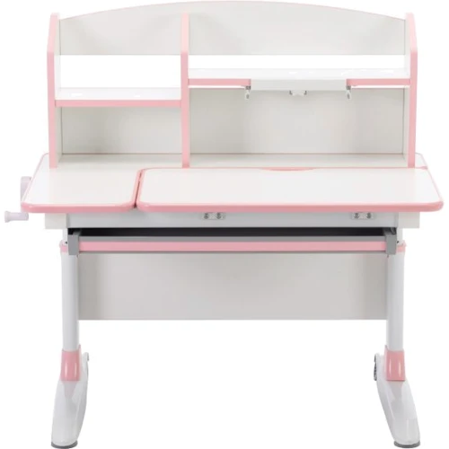 Парта GT Racer DS-1603 Light Pink: Особенности Регулировка угла наклона столешницы, Регулировка высоты