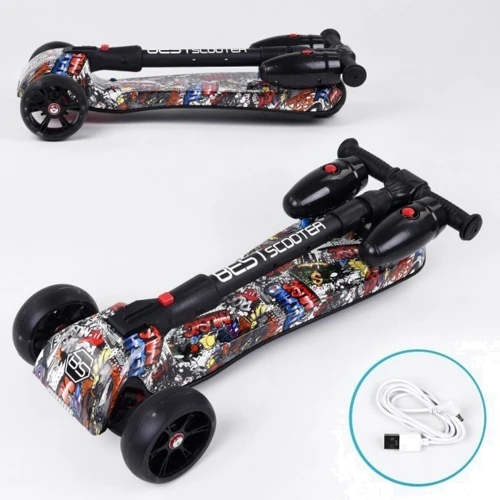 Самокат Best Scooter Maxi с рисунком (17723): Материал колес полиуретан