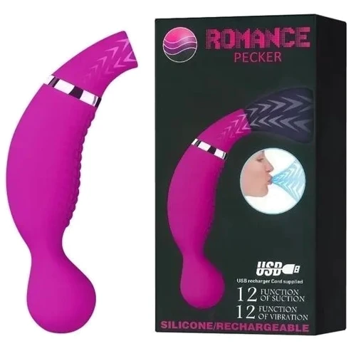 Вибростимулятор с вакуумной стимуляцией ROMANCE - Pecker, MC-22
