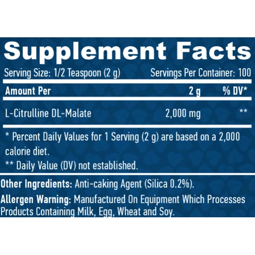Аминокислота для спорта Haya Labs Sports Citrulline Malate 200 g / 100 servings: Вкус Без вкуса