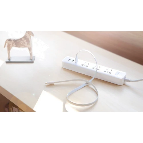Удлинитель Mi Power Strip (3 розетки + 3 USB-Port) White (XMCXB01QM, NRB4049CN) фото 4