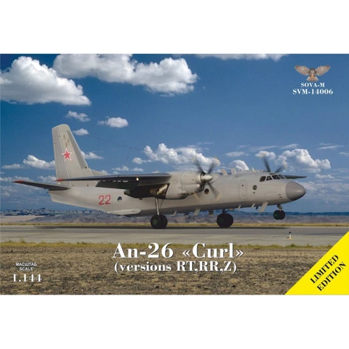 Самолет Sova Model Антонов An-26 "Curl" (version RT / RR / Z) (SVM14006)
