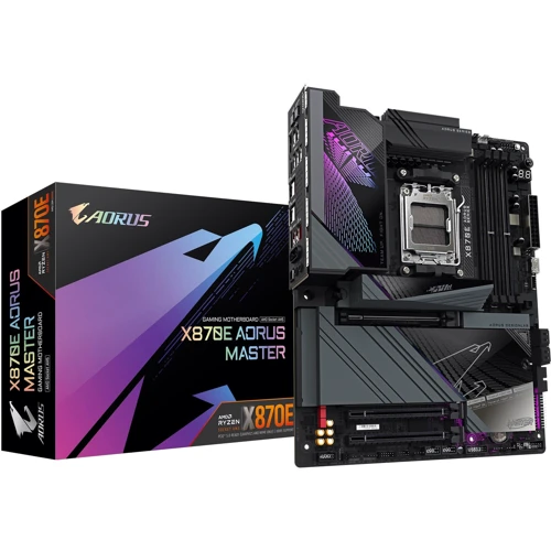 Gigabyte X870E AORUS MASTER: Разъемы на задней панели Ethernet RJ-45, HDMI, Thunderbolt, USB 3.2 Gen 1, USB 3.2 Gen 2, USB 2.0