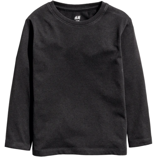 Лонгслив H&M 1990195 134-140 см черный